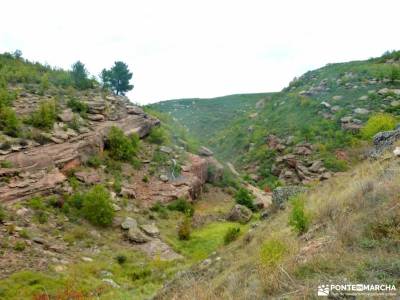 Valle de los Milagros-Cueva de la Hoz; peguerinos la cabrera madrid ruta del agua el monasterio de p